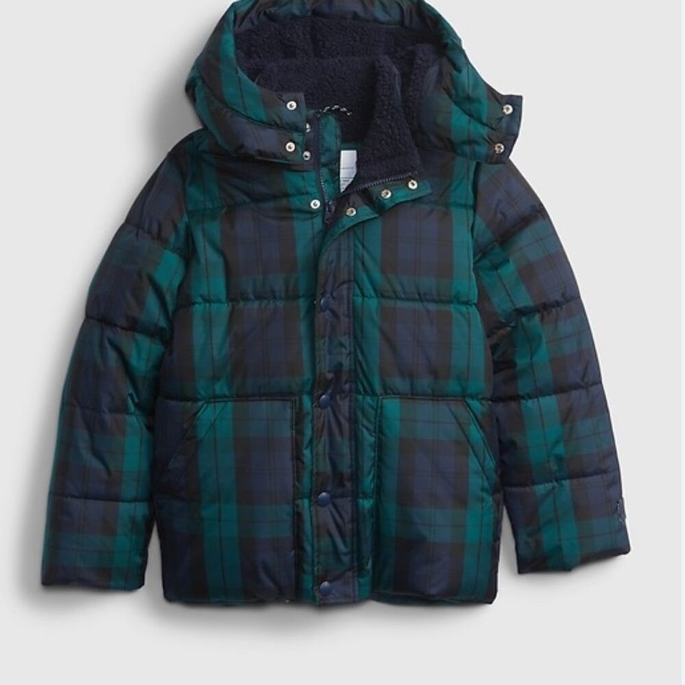 GAP Kids Black ColdControl plate preppy Max Puffer Jacket L